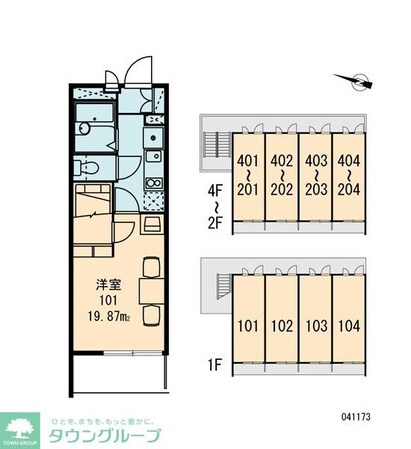 レオパレスフレンディー太閤の物件間取画像